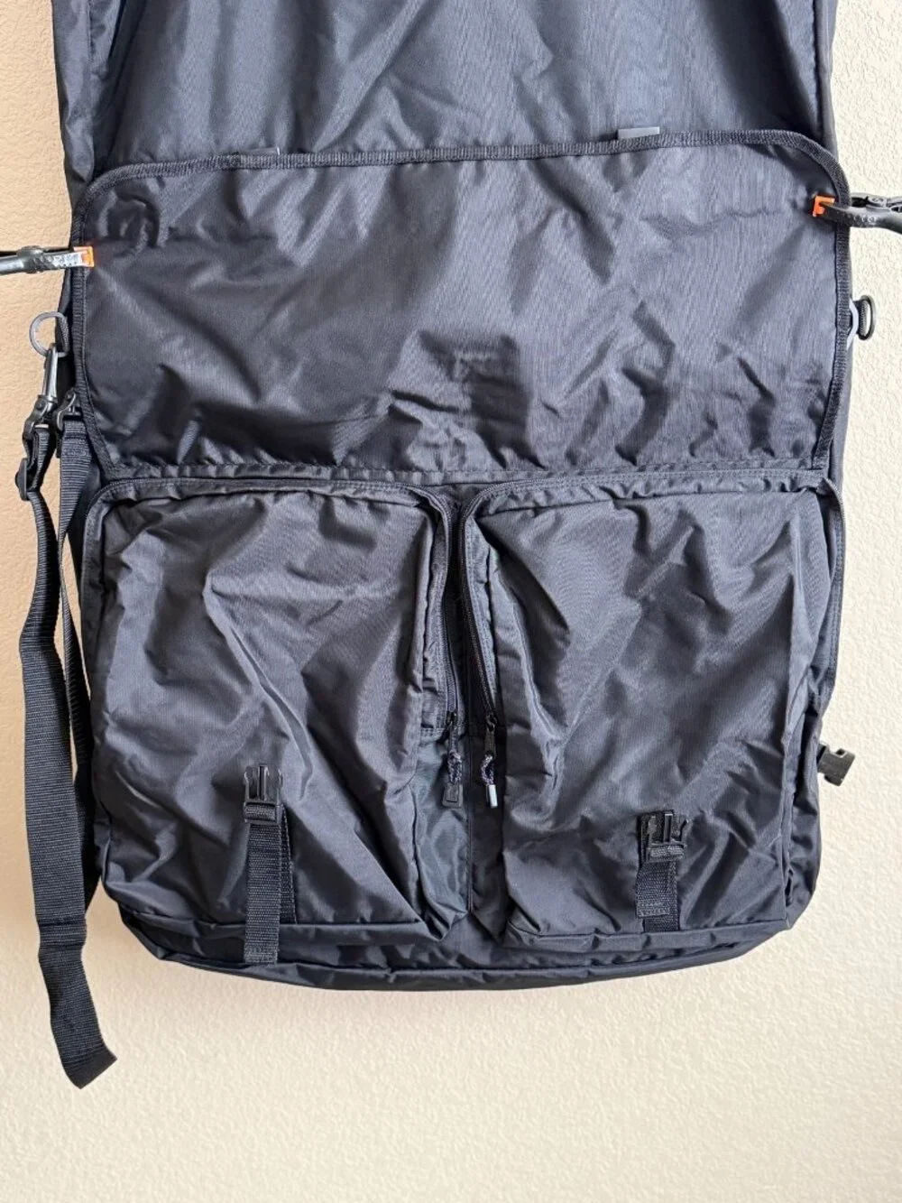 L.L. Bean Garment Travel Luggage Bag Shoulder Strap Black Style M541